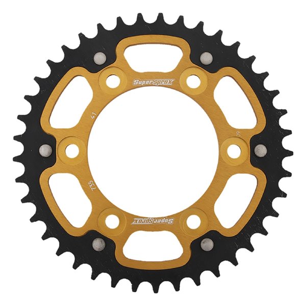 Supersprox Gold Stealth Sprocket For Ducati 1000 SS 2003-2006, MH900E 2002 RST-735-41-GLD